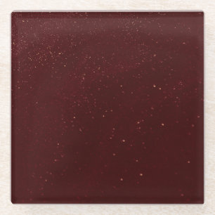 Posavasos De Vidrio Maroon Sand