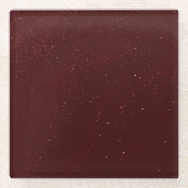 Posavasos De Vidrio Maroon Sand (Anverso)