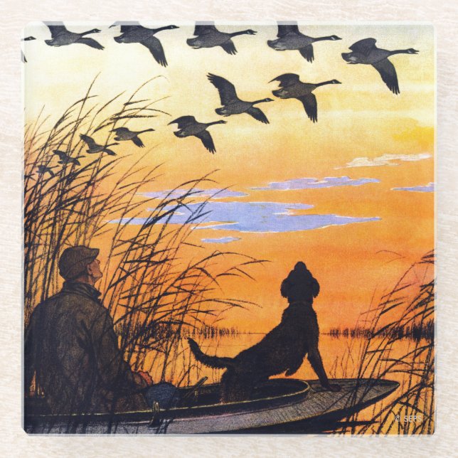 Posavasos De Vidrio Marsh de Paul Bransom (Anverso)