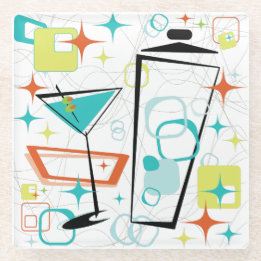 Posavasos De Vidrio ¡Martini un Ir-Ir!