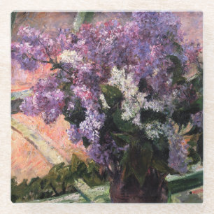 Posavasos De Vidrio Mary Cassatt - Lilas en una ventana