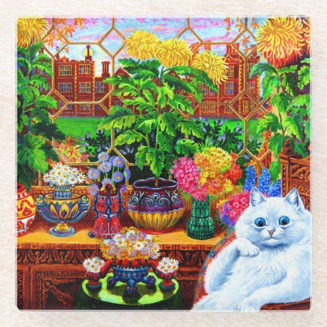 Posavasos De Vidrio Master de Cat College (Anverso)