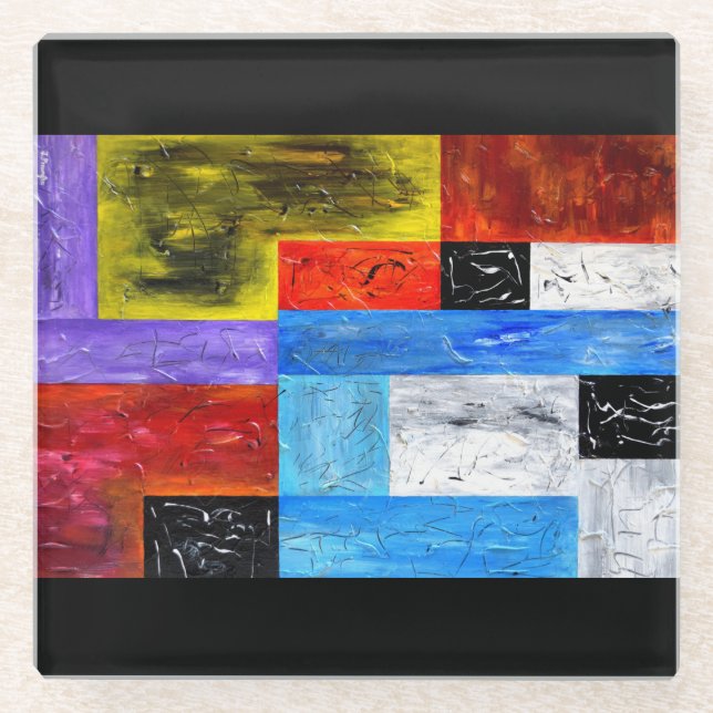 Posavasos De Vidrio Máster de vidrio de arte (Anverso)