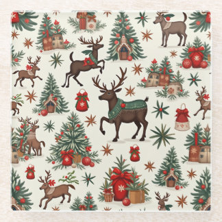 Posavasos De Vidrio Máster navidad