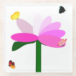 Posavasos De Vidrio Másters de vidrio de los amigos de Springtime