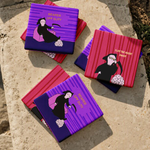 Posavasos De Vidrio Mata La Noche Fuera Bonito Segador Halloween
