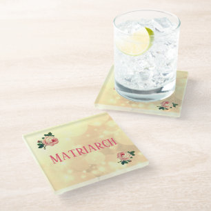 Posavasos De Vidrio Matriarca madre de Bonitos