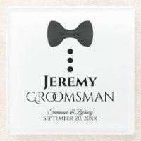 Matrimonio Groomsman Favor Cute Tuxedo Tiro Negro