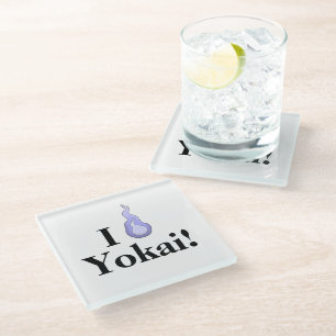 Posavasos De Vidrio ¡Me encanta Yokai! Apreciación de monstruos japone
