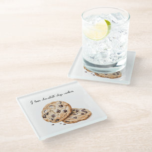 Posavasos De Vidrio Me encantan las galletas con chispas de chocolate