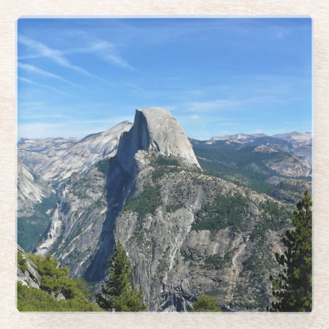 Posavasos De Vidrio Media Cúpula de Glacier Point, Yosemite, CA (Anverso)