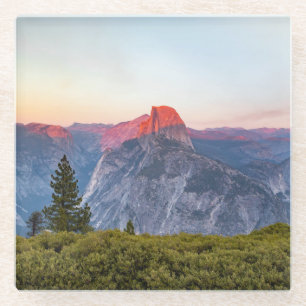 Posavasos De Vidrio Medio parque nacional de la bóveda el   Yosemite