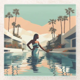 POSAVASOS DE VIDRIO MEDITACIÓN Nº 1