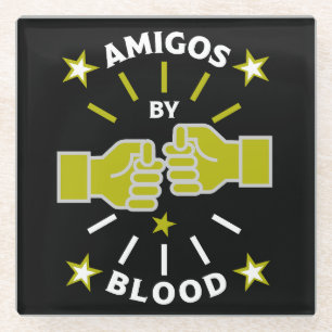 Posavasos De Vidrio Mejor amigo amigo amigo amigo