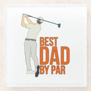 Posavasos De Vidrio Mejor Papá Por Par
