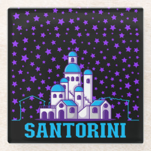 Posavasos De Vidrio Memoria Santorini.b