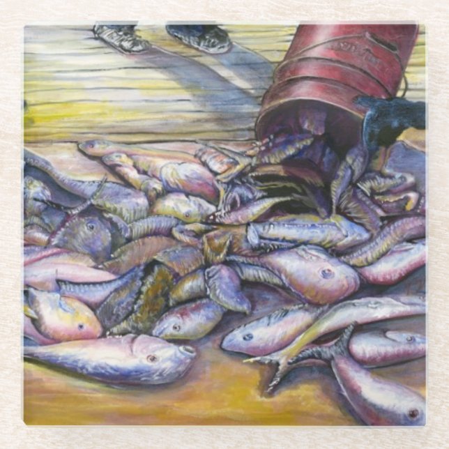 Posavasos De Vidrio Menú de hoy, Harbour Island, Bahamas (Anverso)