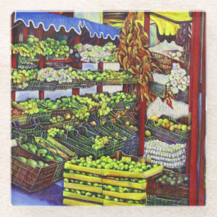 Posavasos De Vidrio Mercado de Eddie, Hungría