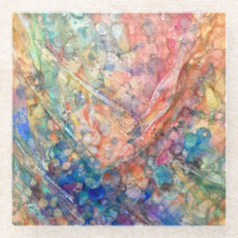 Posavasos De Vidrio Mermaid's Shadow: Ocean Depths