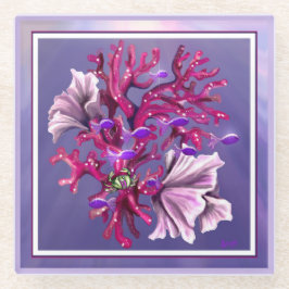 Posavasos De Vidrio Mermelada Purple Ocean