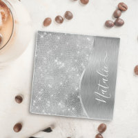 Metálico personalizado del Purpurina de plata Glam