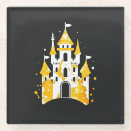 Posavasos De Vidrio Mi hogar es mi castillo