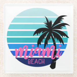 Posavasos De Vidrio Miami Beach