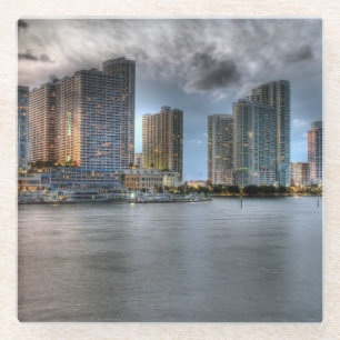 Posavasos De Vidrio Miami, la Florida