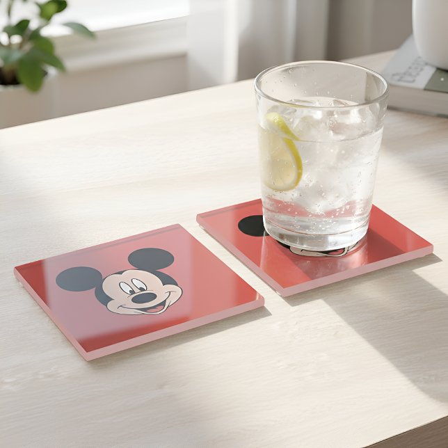 Posavasos de vidrio Micky (Subido por el creador)