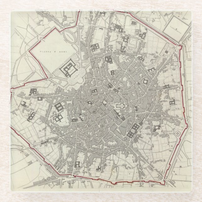 Posavasos De Vidrio Milano Milano (Anverso)