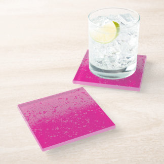 Posavasos De Vidrio Minimalismo Rosa 