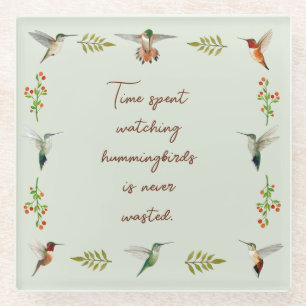 Posavasos De Vidrio Mirador de colibrí