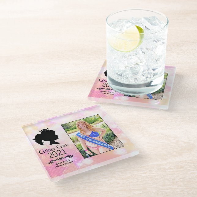 Posavasos De Vidrio Miss Julio 2021 (Angular)