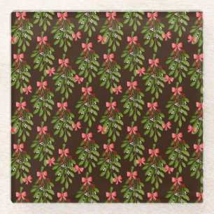 Posavasos De Vidrio Mistletoe Coaster