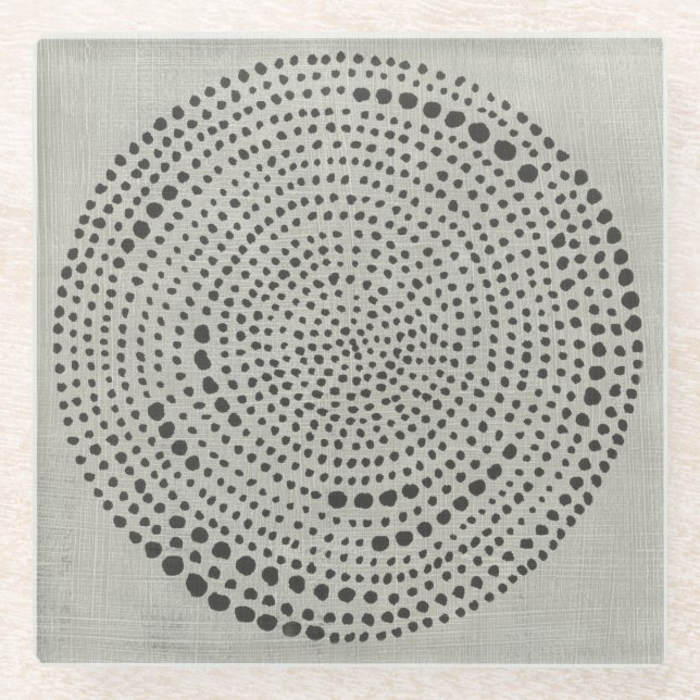 Posavasos De Vidrio Mitos - Círculo (Anverso)