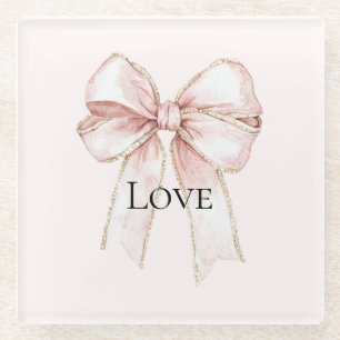 Posavasos De Vidrio Moda Bonito rosado