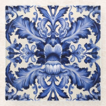 Moda elegante Flor azul Delfware Blue