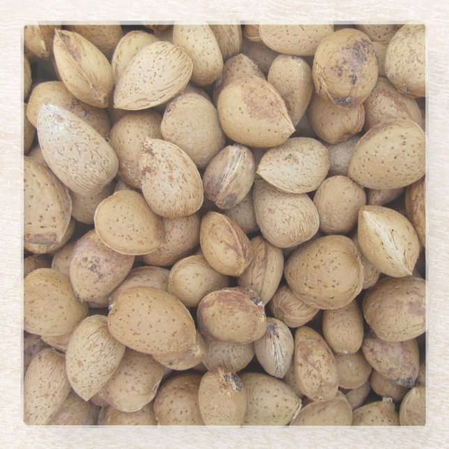 Posavasos De Vidrio Modalidades del otoño en los almendros (Anverso)