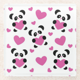 Posavasos De Vidrio Modelo al día de amor