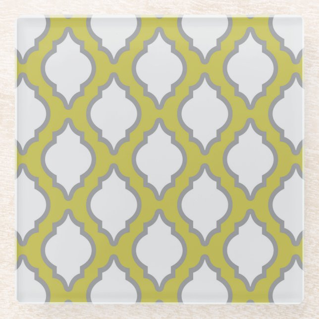 Posavasos De Vidrio Modelo árabe del estilo (Anverso)