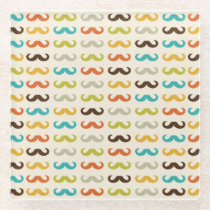 Posavasos De Vidrio Modelo con el bigote