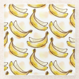 Posavasos De Vidrio Modelo con el plátano