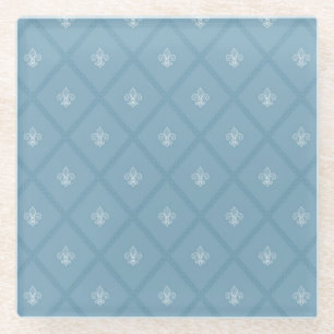 Posavasos De Vidrio Modelo de la flor de lis