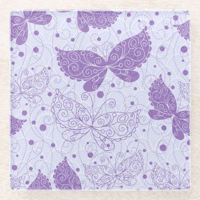 Posavasos De Vidrio Modelo de la primavera (Anverso)