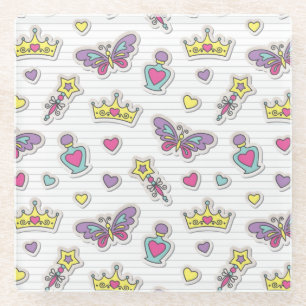 Posavasos De Vidrio modelo de la princesa del ballet