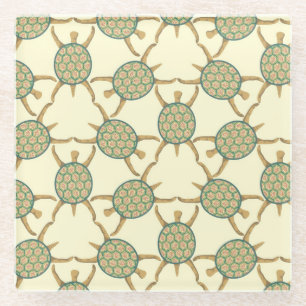 Posavasos De Vidrio Modelo de la tortuga