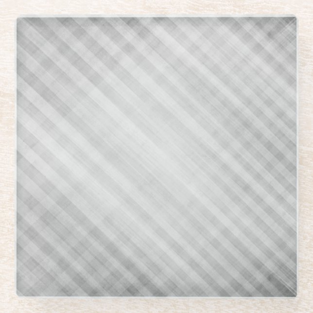 Posavasos De Vidrio modelo de rejilla abstracto (Anverso)