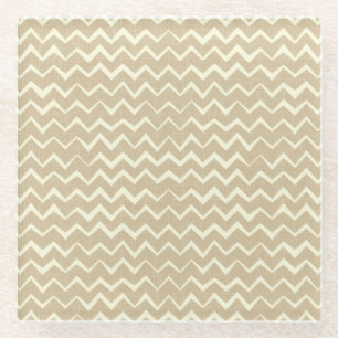 Posavasos De Vidrio Modelo de zigzag