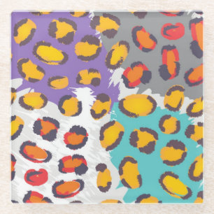 Posavasos De Vidrio Modelo del animal de la fauna