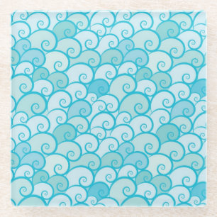 Posavasos De Vidrio Modelo del mar